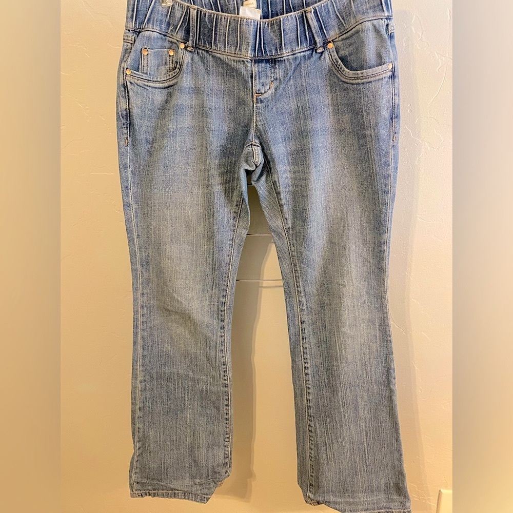 Maternity Old Navy Denim Jeans sz. Small Long, Low Waist Stretch Band